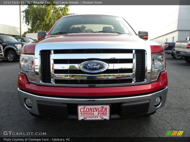 Red Candy Metallic / Medium Stone 2010 Ford F150 XLT Regular Cab