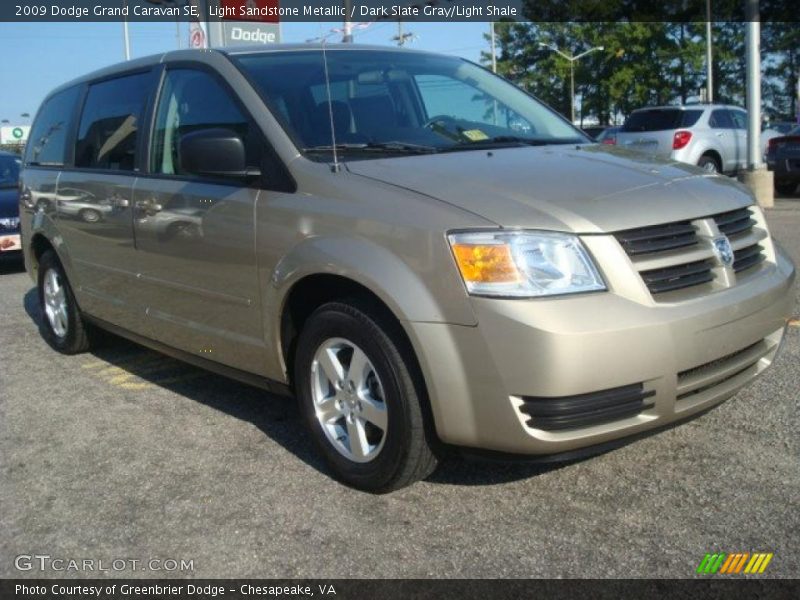 Light Sandstone Metallic / Dark Slate Gray/Light Shale 2009 Dodge Grand Caravan SE
