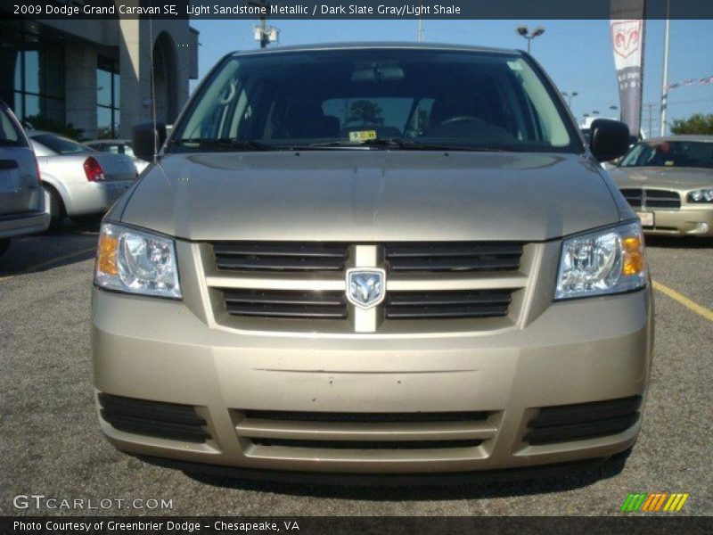 Light Sandstone Metallic / Dark Slate Gray/Light Shale 2009 Dodge Grand Caravan SE