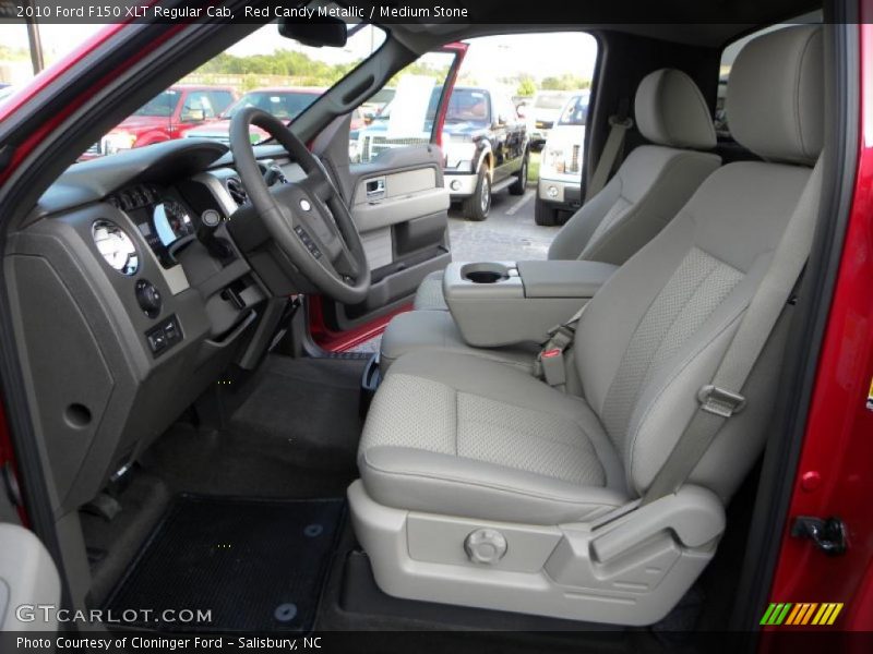 Red Candy Metallic / Medium Stone 2010 Ford F150 XLT Regular Cab