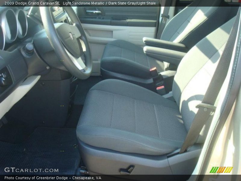 Light Sandstone Metallic / Dark Slate Gray/Light Shale 2009 Dodge Grand Caravan SE