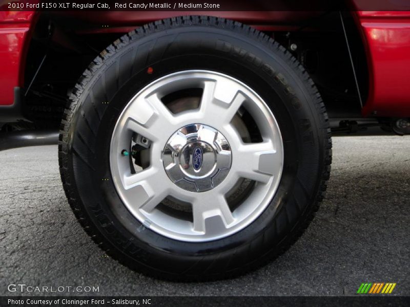 Red Candy Metallic / Medium Stone 2010 Ford F150 XLT Regular Cab