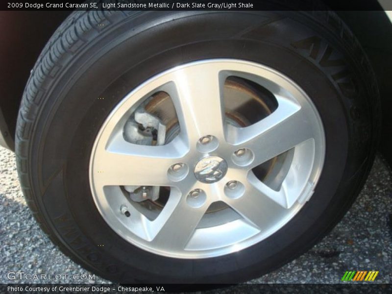 Light Sandstone Metallic / Dark Slate Gray/Light Shale 2009 Dodge Grand Caravan SE