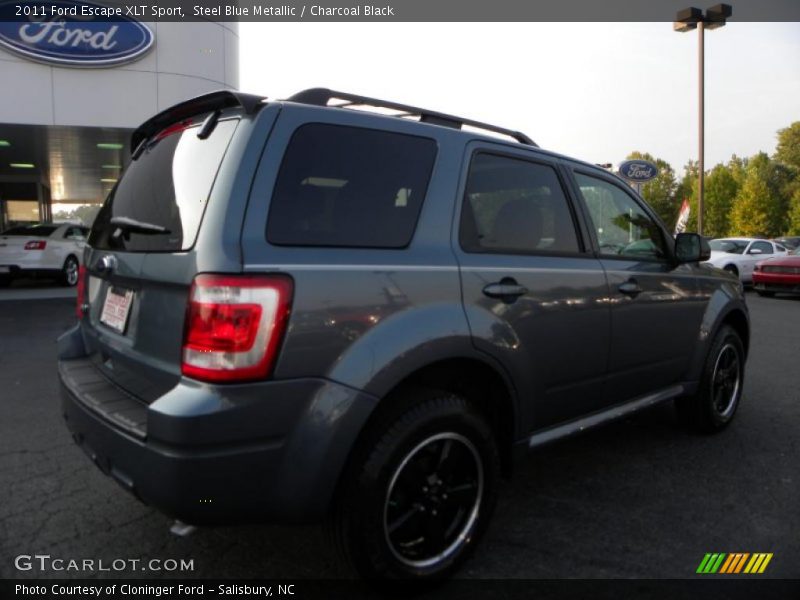 Steel Blue Metallic / Charcoal Black 2011 Ford Escape XLT Sport