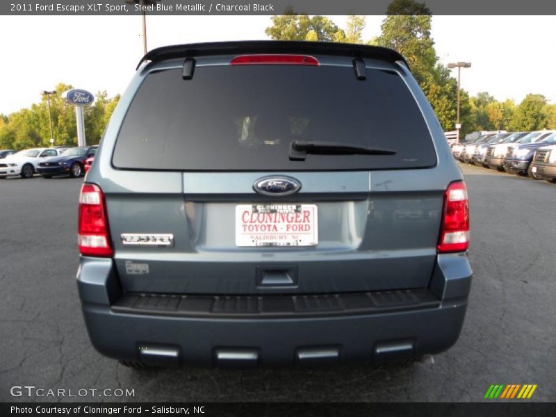Steel Blue Metallic / Charcoal Black 2011 Ford Escape XLT Sport