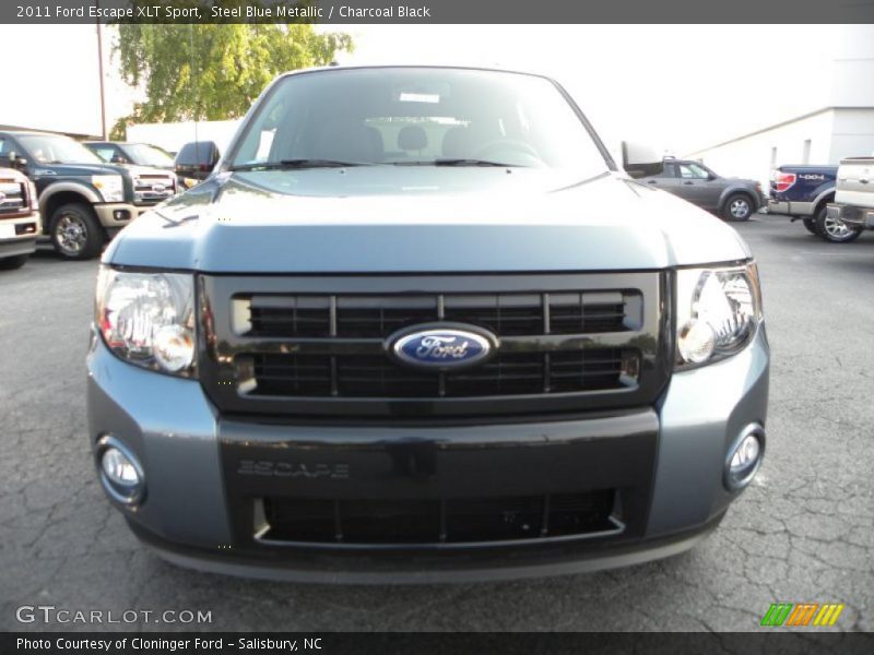 Steel Blue Metallic / Charcoal Black 2011 Ford Escape XLT Sport
