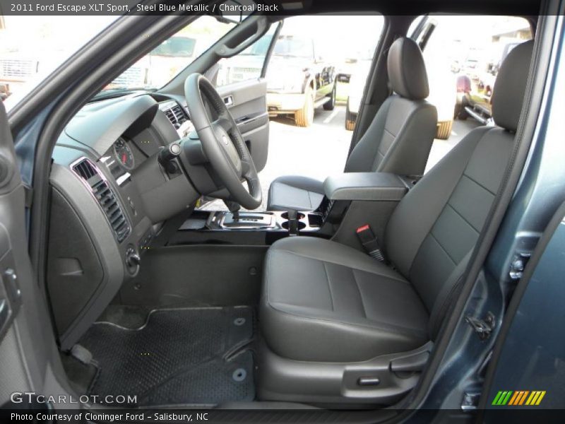 Steel Blue Metallic / Charcoal Black 2011 Ford Escape XLT Sport