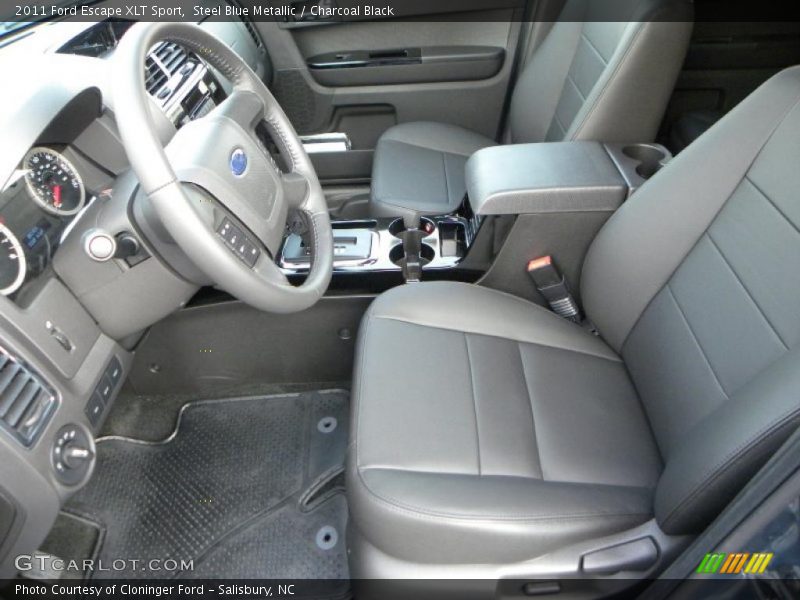 Steel Blue Metallic / Charcoal Black 2011 Ford Escape XLT Sport