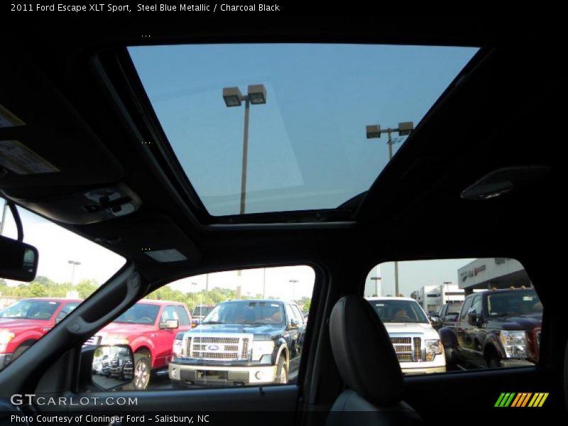 Steel Blue Metallic / Charcoal Black 2011 Ford Escape XLT Sport