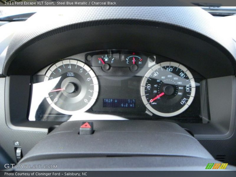 Steel Blue Metallic / Charcoal Black 2011 Ford Escape XLT Sport