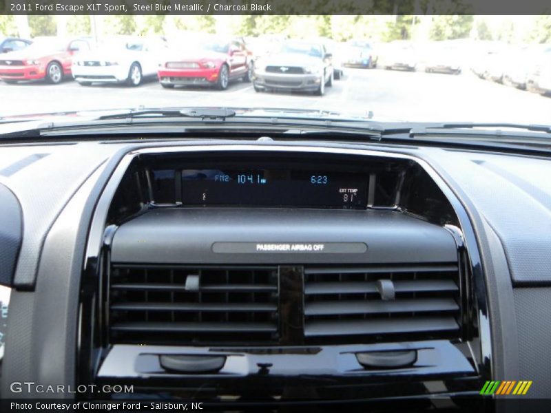 Steel Blue Metallic / Charcoal Black 2011 Ford Escape XLT Sport