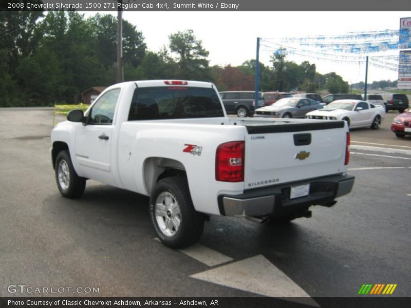 Summit White / Ebony 2008 Chevrolet Silverado 1500 Z71 Regular Cab 4x4