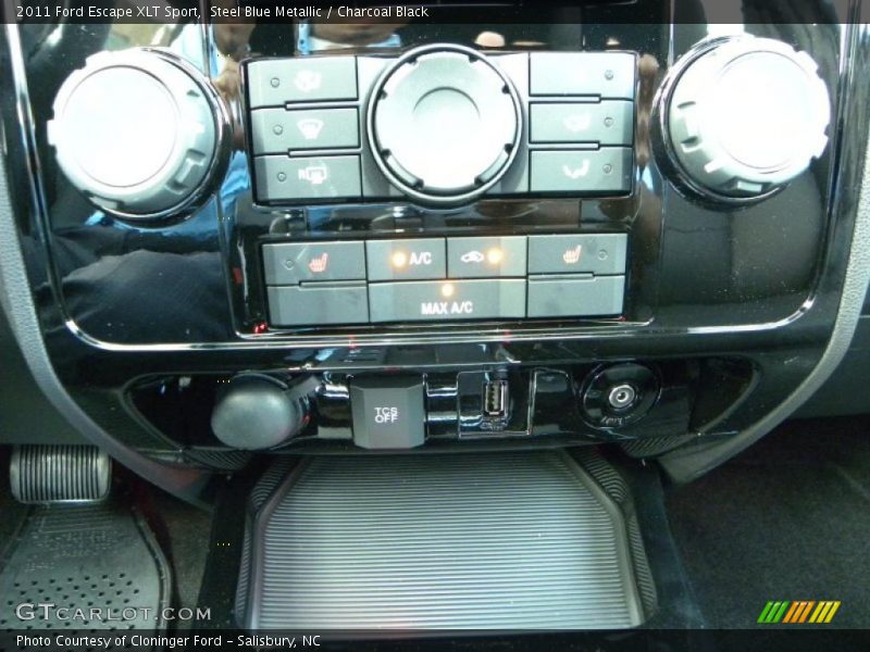 Steel Blue Metallic / Charcoal Black 2011 Ford Escape XLT Sport