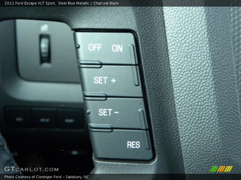 Steel Blue Metallic / Charcoal Black 2011 Ford Escape XLT Sport