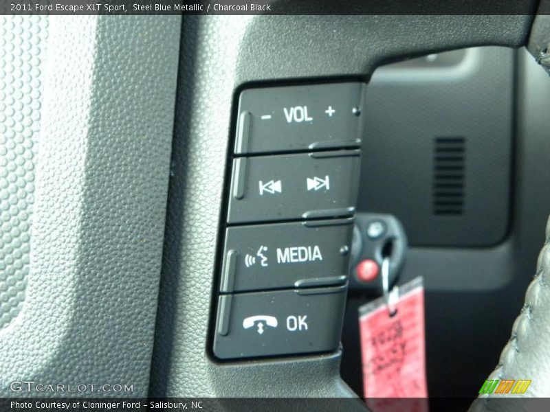 Steel Blue Metallic / Charcoal Black 2011 Ford Escape XLT Sport