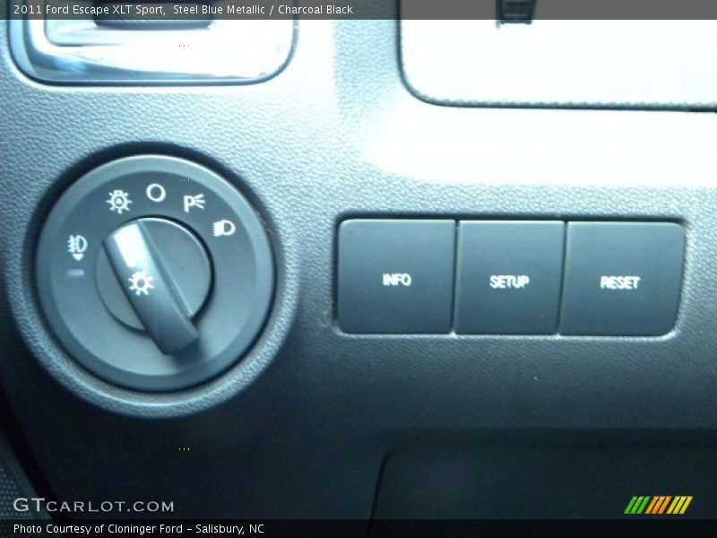 Steel Blue Metallic / Charcoal Black 2011 Ford Escape XLT Sport