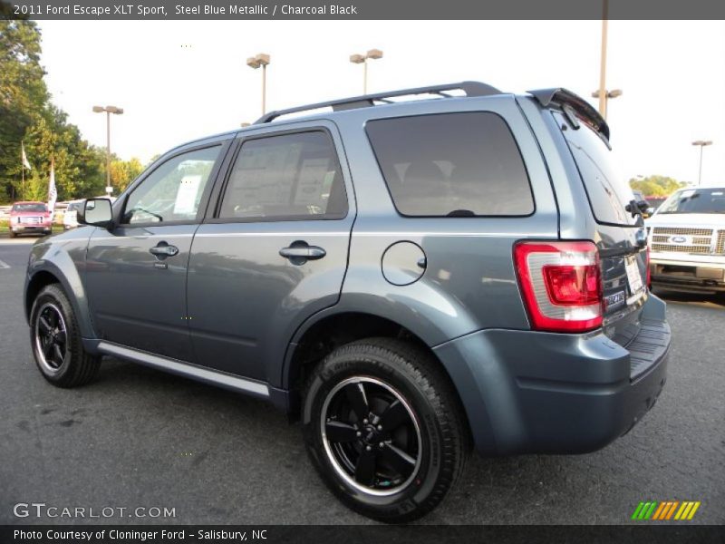 Steel Blue Metallic / Charcoal Black 2011 Ford Escape XLT Sport