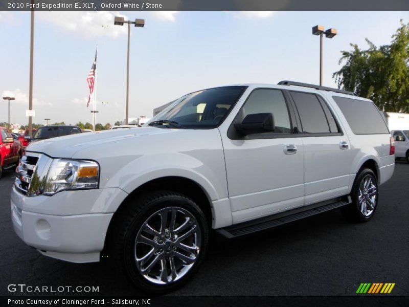 Oxford White / Stone 2010 Ford Expedition EL XLT