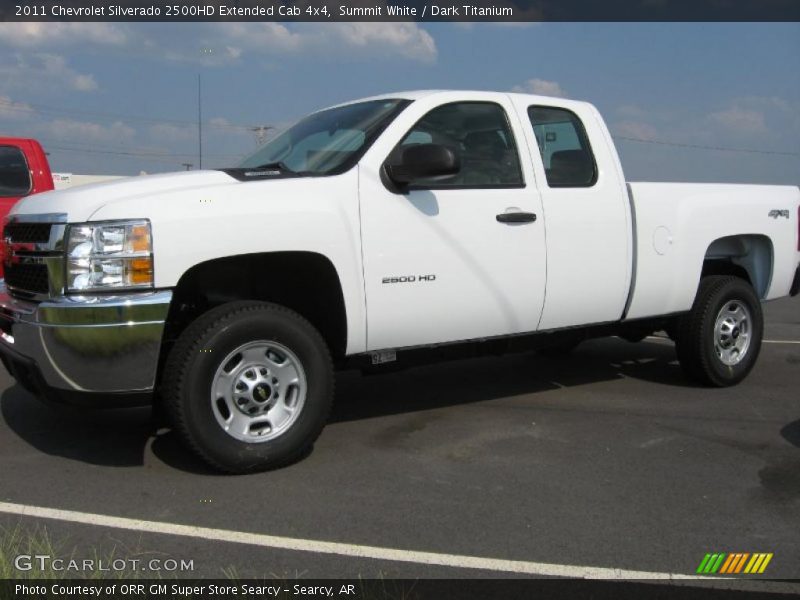 Summit White / Dark Titanium 2011 Chevrolet Silverado 2500HD Extended Cab 4x4