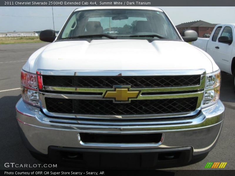 Summit White / Dark Titanium 2011 Chevrolet Silverado 2500HD Extended Cab 4x4