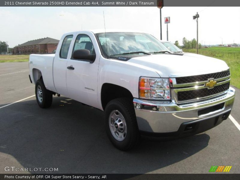 Summit White / Dark Titanium 2011 Chevrolet Silverado 2500HD Extended Cab 4x4