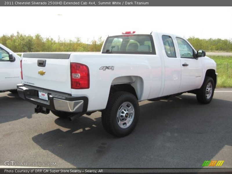 Summit White / Dark Titanium 2011 Chevrolet Silverado 2500HD Extended Cab 4x4