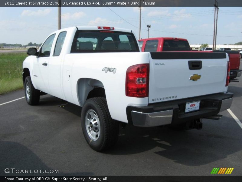 Summit White / Dark Titanium 2011 Chevrolet Silverado 2500HD Extended Cab 4x4