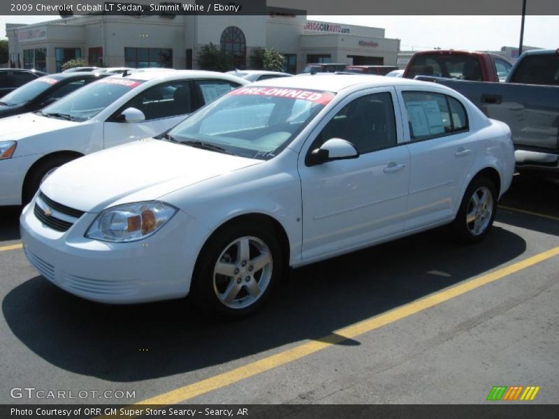 Summit White / Ebony 2009 Chevrolet Cobalt LT Sedan