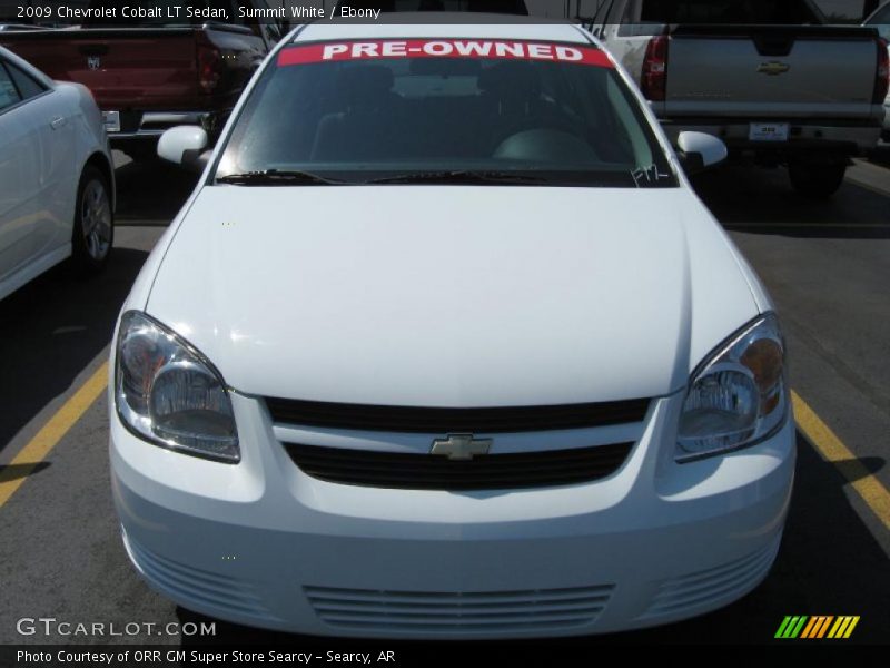 Summit White / Ebony 2009 Chevrolet Cobalt LT Sedan