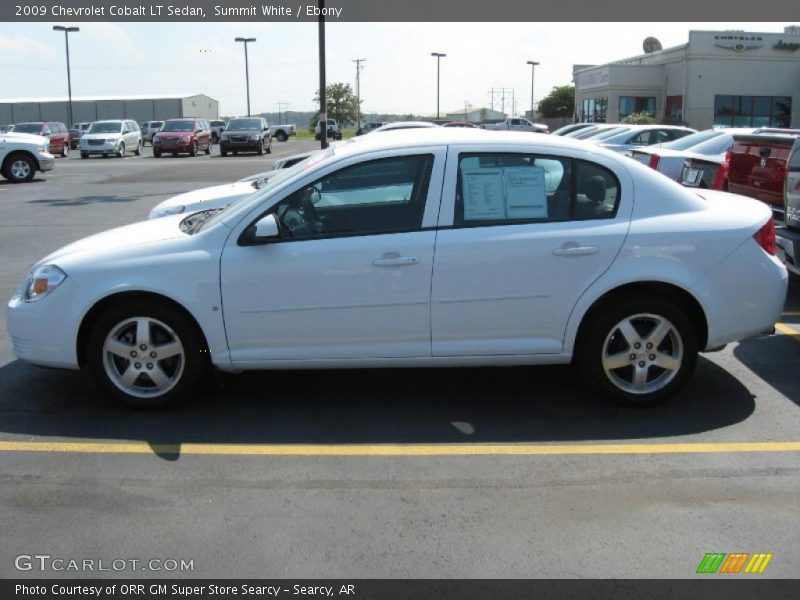 Summit White / Ebony 2009 Chevrolet Cobalt LT Sedan