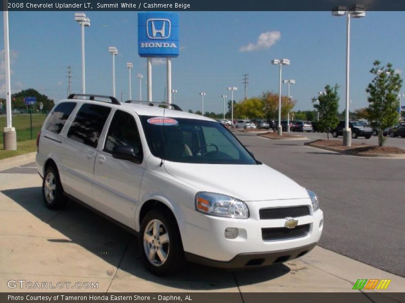 Summit White / Cashmere Beige 2008 Chevrolet Uplander LT