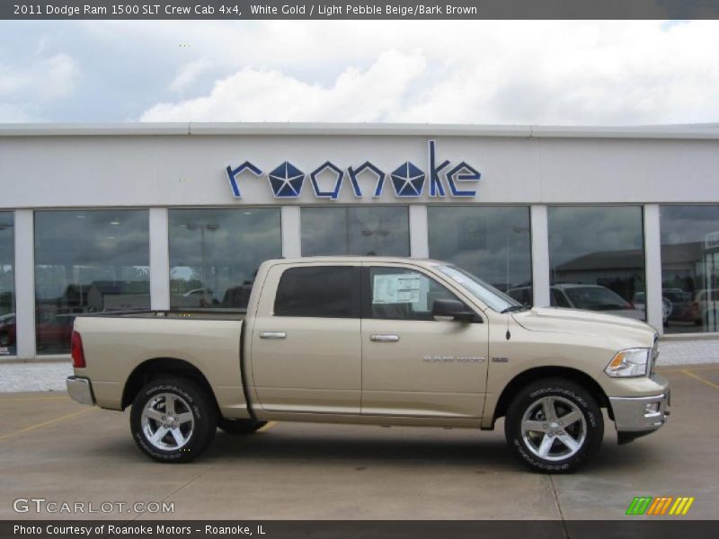 White Gold / Light Pebble Beige/Bark Brown 2011 Dodge Ram 1500 SLT Crew Cab 4x4