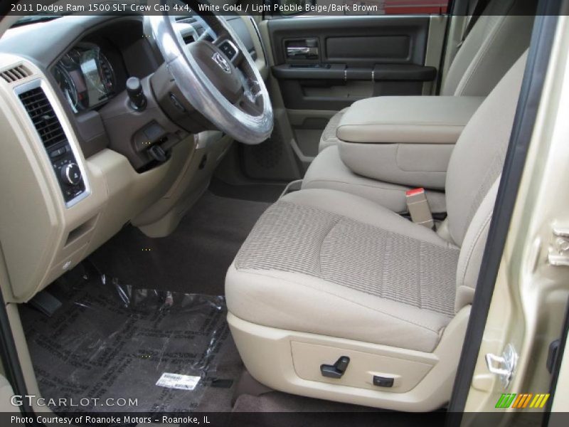 White Gold / Light Pebble Beige/Bark Brown 2011 Dodge Ram 1500 SLT Crew Cab 4x4