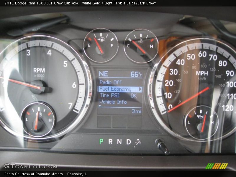 White Gold / Light Pebble Beige/Bark Brown 2011 Dodge Ram 1500 SLT Crew Cab 4x4