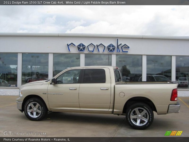 White Gold / Light Pebble Beige/Bark Brown 2011 Dodge Ram 1500 SLT Crew Cab 4x4