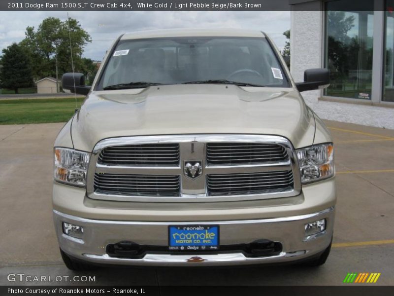 White Gold / Light Pebble Beige/Bark Brown 2011 Dodge Ram 1500 SLT Crew Cab 4x4