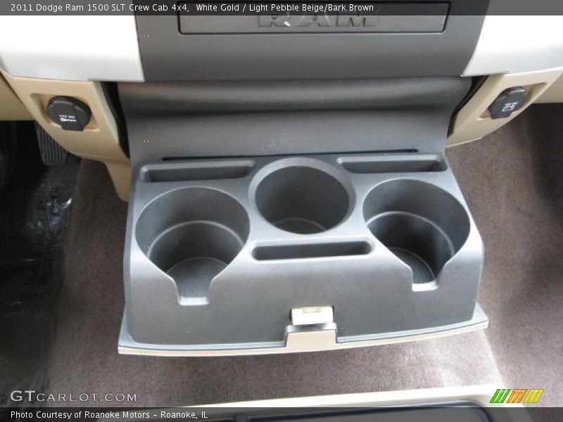 White Gold / Light Pebble Beige/Bark Brown 2011 Dodge Ram 1500 SLT Crew Cab 4x4