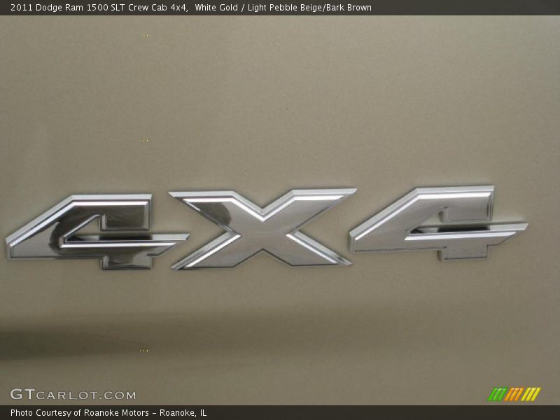 White Gold / Light Pebble Beige/Bark Brown 2011 Dodge Ram 1500 SLT Crew Cab 4x4