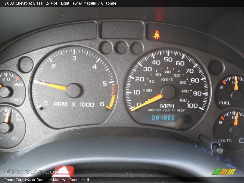 Light Pewter Metallic / Graphite 2003 Chevrolet Blazer LS 4x4