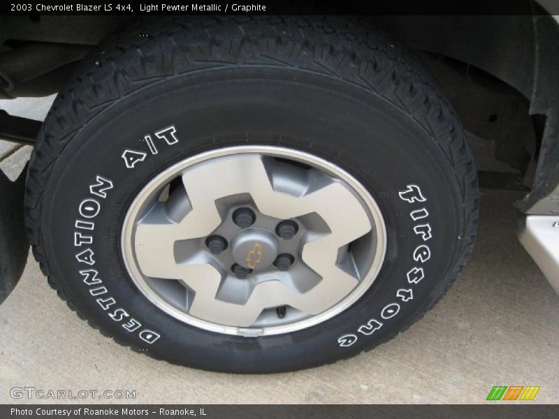 Light Pewter Metallic / Graphite 2003 Chevrolet Blazer LS 4x4