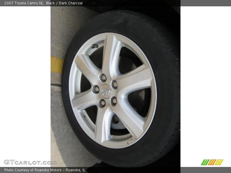 Black / Dark Charcoal 2007 Toyota Camry SE