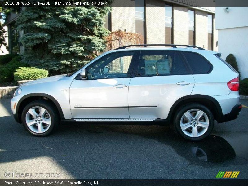 Titanium Silver Metallic / Black 2010 BMW X5 xDrive30i