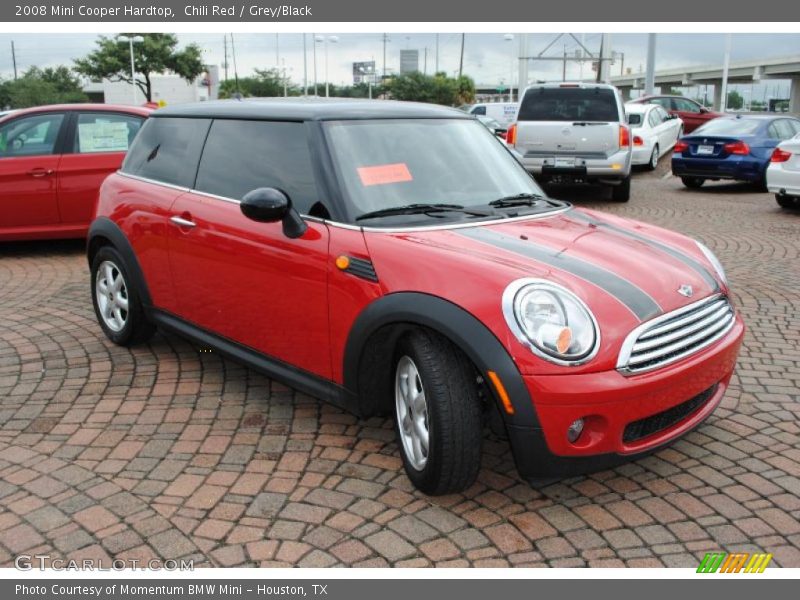 Chili Red / Grey/Black 2008 Mini Cooper Hardtop