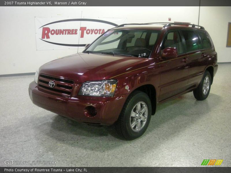 Maroon / Ash Gray 2007 Toyota Highlander V6