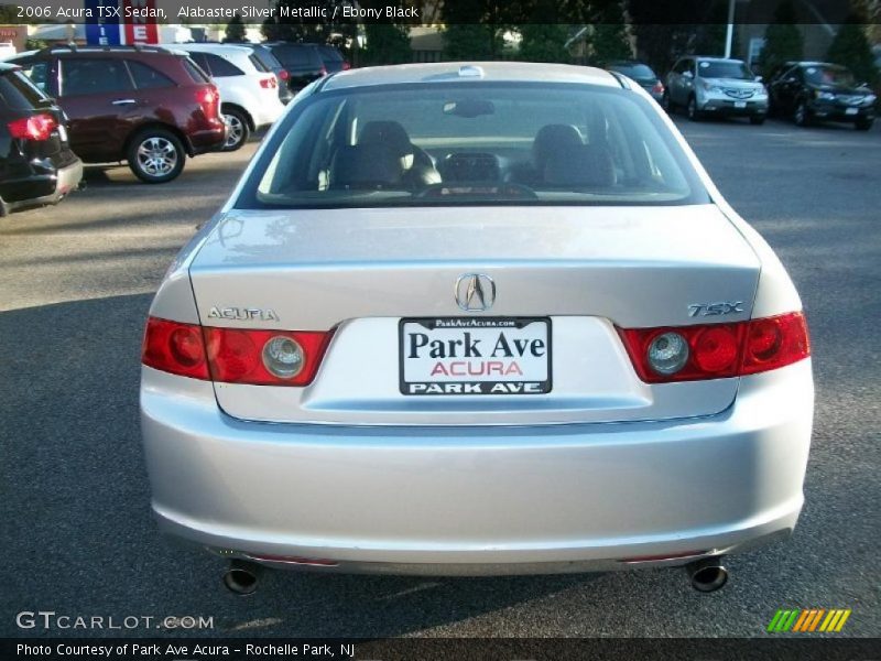 Alabaster Silver Metallic / Ebony Black 2006 Acura TSX Sedan