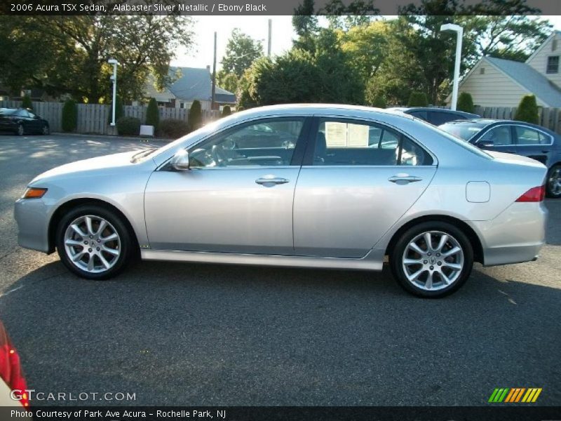 Alabaster Silver Metallic / Ebony Black 2006 Acura TSX Sedan