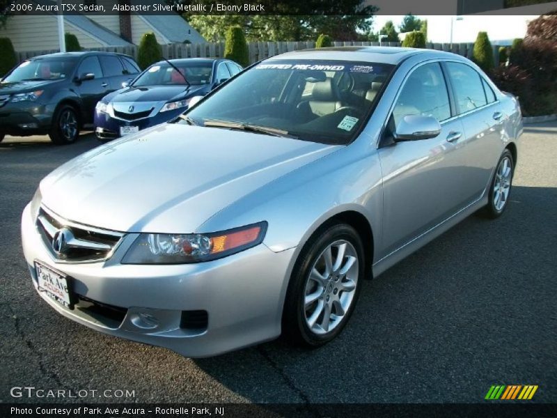 Alabaster Silver Metallic / Ebony Black 2006 Acura TSX Sedan
