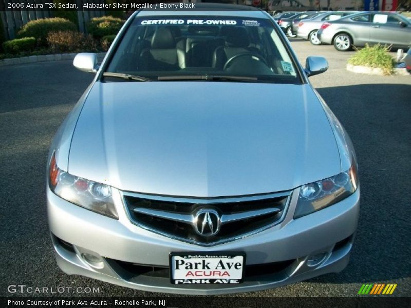 Alabaster Silver Metallic / Ebony Black 2006 Acura TSX Sedan
