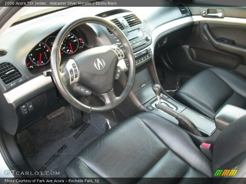 Alabaster Silver Metallic / Ebony Black 2006 Acura TSX Sedan