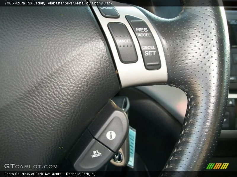 Alabaster Silver Metallic / Ebony Black 2006 Acura TSX Sedan